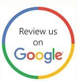 Google review prompt: Circle with blue, red, green, and yellow segments; 