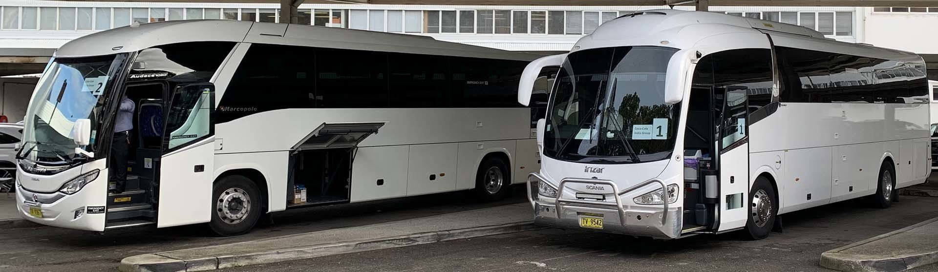 range of coaches at AAA Limousines