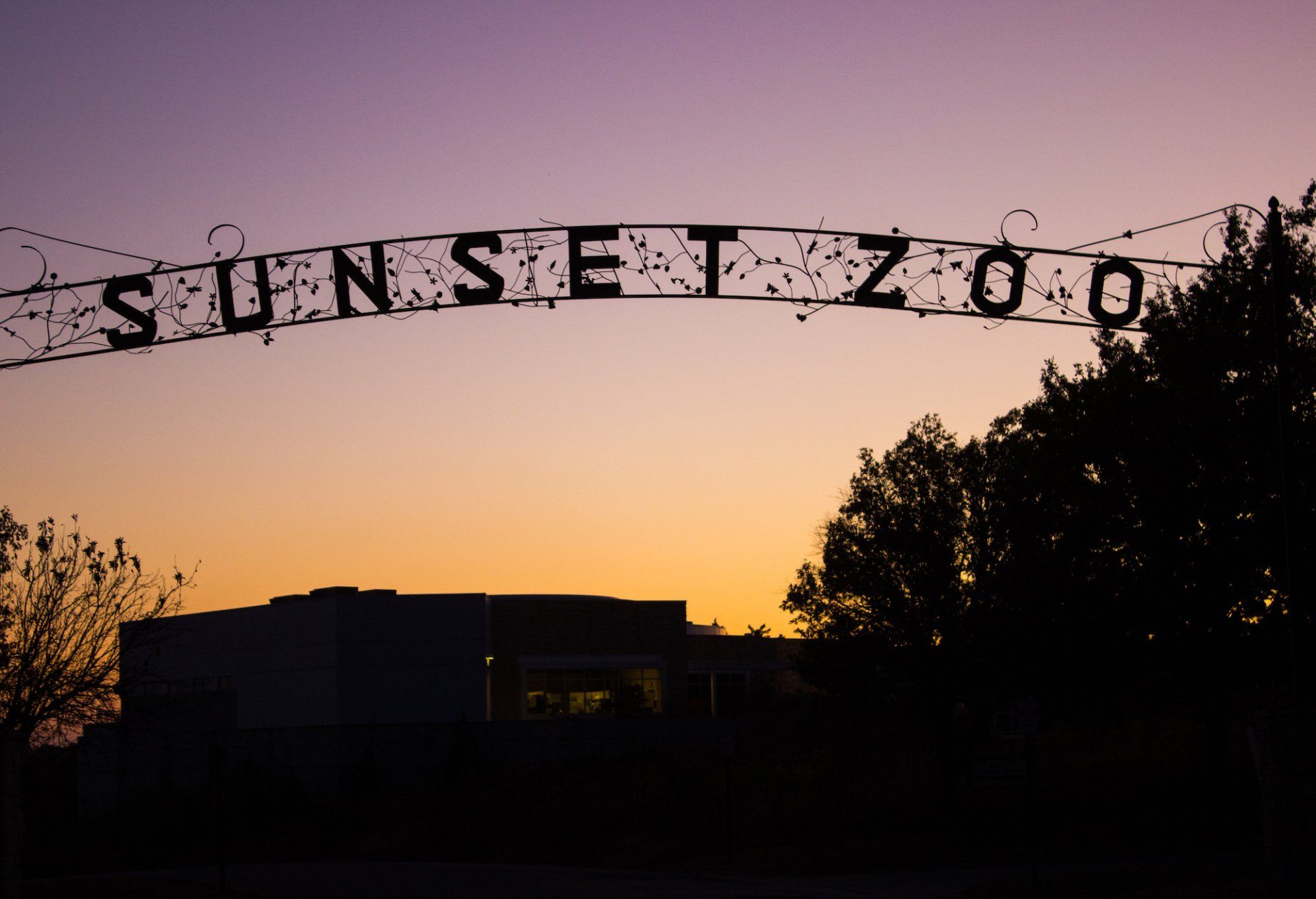 sign at sunset zoo