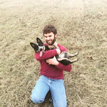 A Man with His Dog - Boarding in Versailles, KY A Man with His Dog - Boarding in Versailles, KY