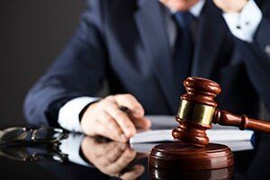 Family Law Attorney — Lawyer Working In Court Room In Belleville, IL Family Law Attorney — Lawyer Working In Court Room In Belleville, IL