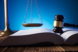 Family Lawyer — Wooden Gavel On Top Of Book In Belleville, IL