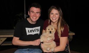 The dog named Charlie with the Simon family.