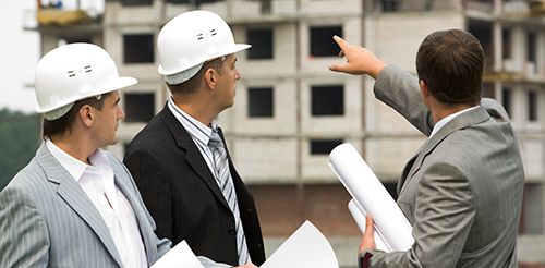 business people on a construction site in Asheboro