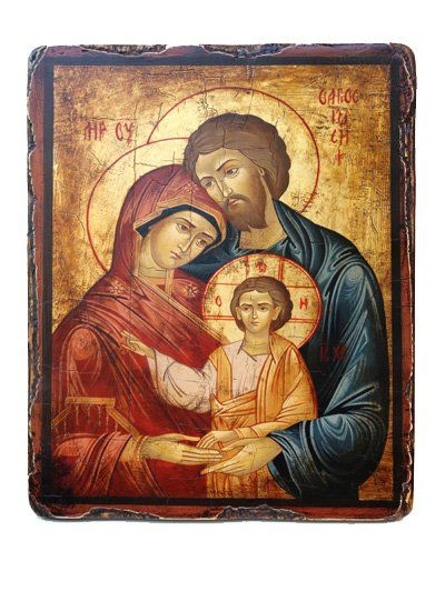 Icona raffigurante Maria, Giuseppe e il Bambin Gesù