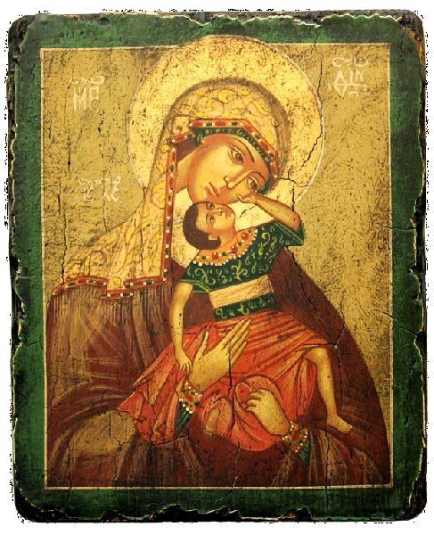 Icona raffigurante Madonna con bambino