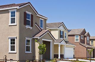 NEW STUCCO house