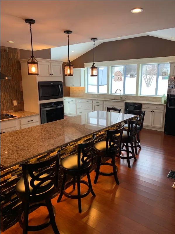 Kitchen with Custom Lighting — Allentown, PA — Premier CCM, INC