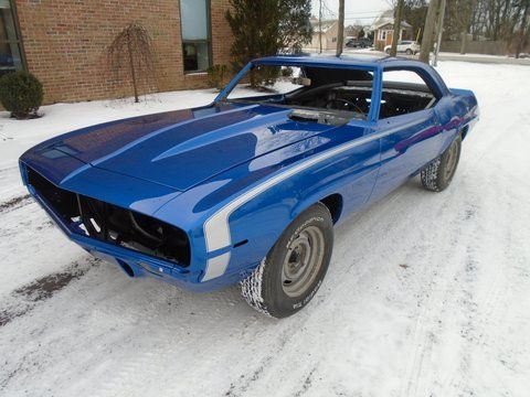 1969 Blue Camaro Front View — Pipersville, PA — The Vette Shop