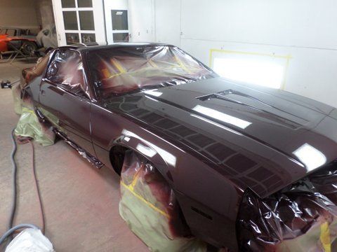 1982 Camaro Maroon Paint — Pipersville, PA — The Vette Shop