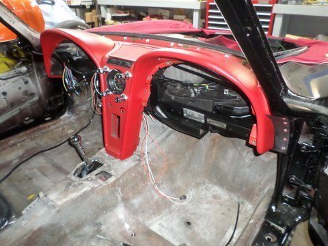 Repairing Black Chevrolet Corvette Car — Pipersville, PA — The Vette Shop