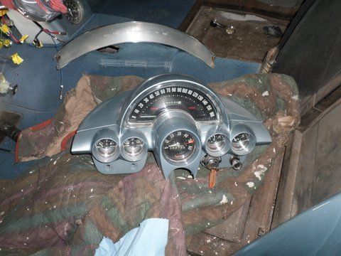 1958 Silver Blue Corvette Meters — Pipersville, PA — The Vette Shop