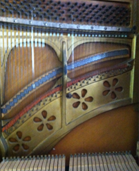 Inside of piano