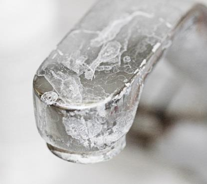 limescale on faucet