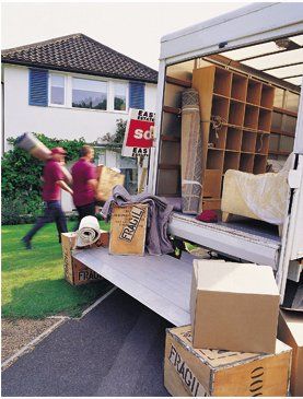 House content being carefully and safely removed in Lancashire