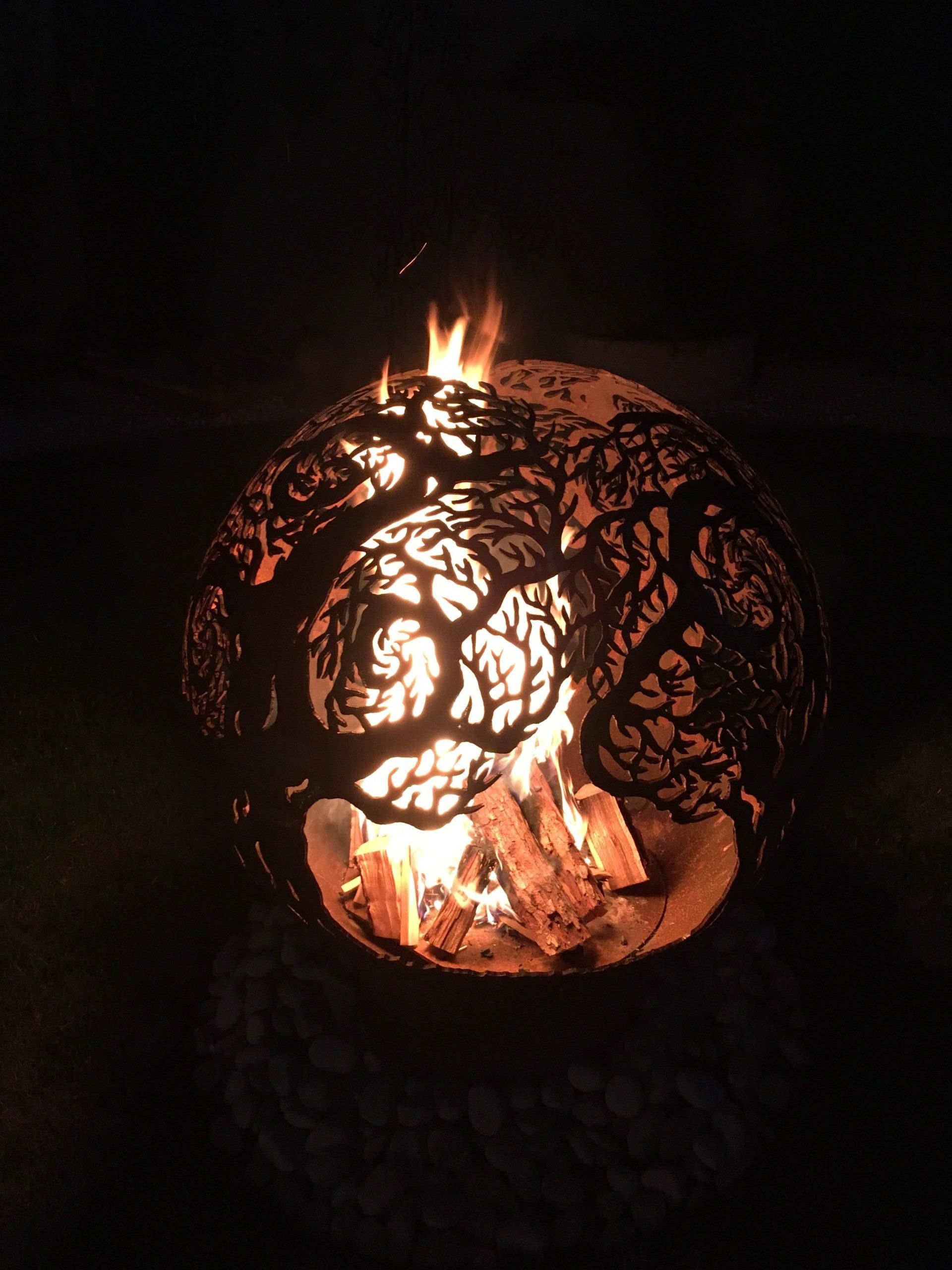Fire pit ideas garden design West Sussex