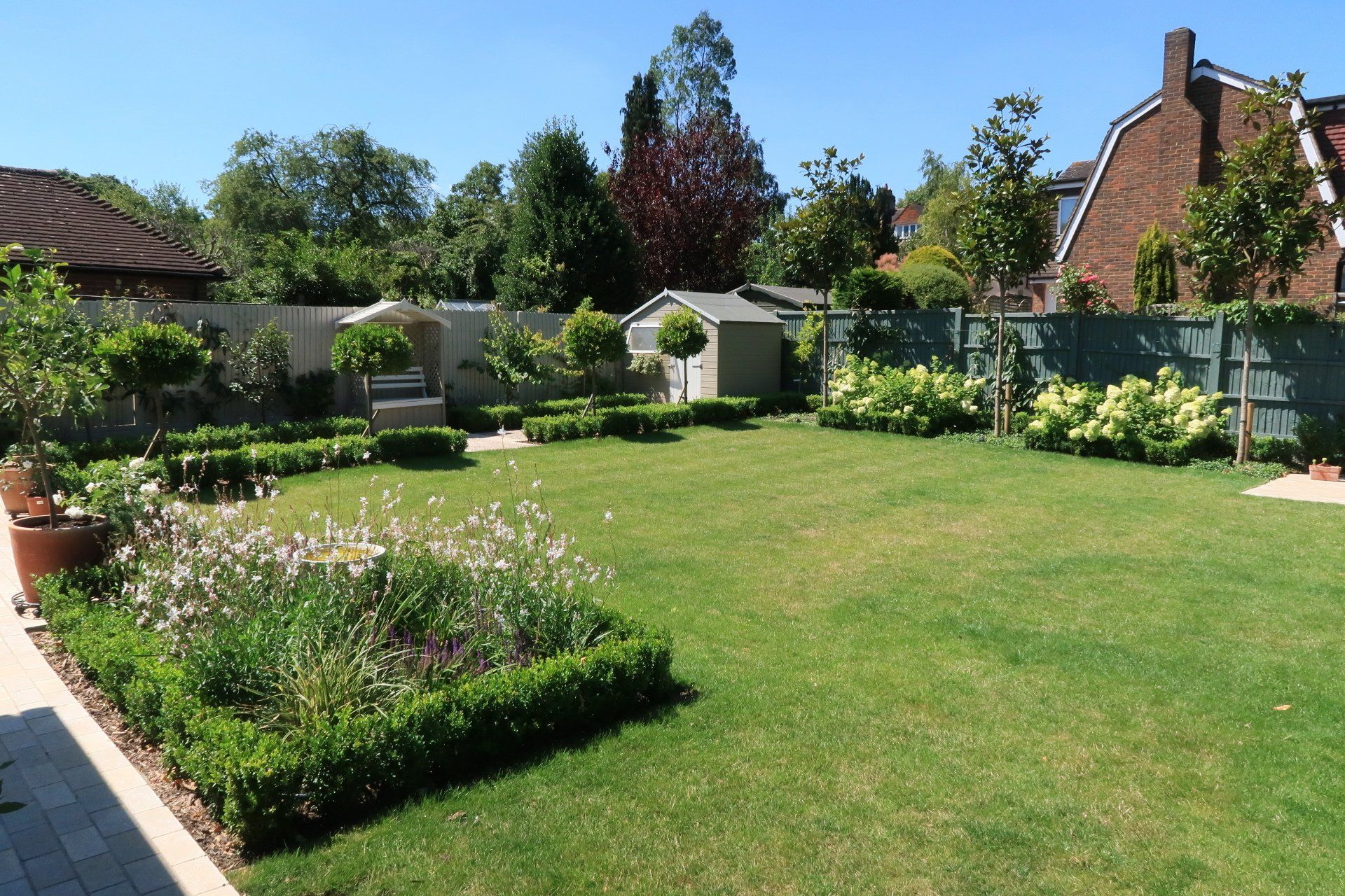 Formal garden in West Sussex by Hugh Tanton Garden Design