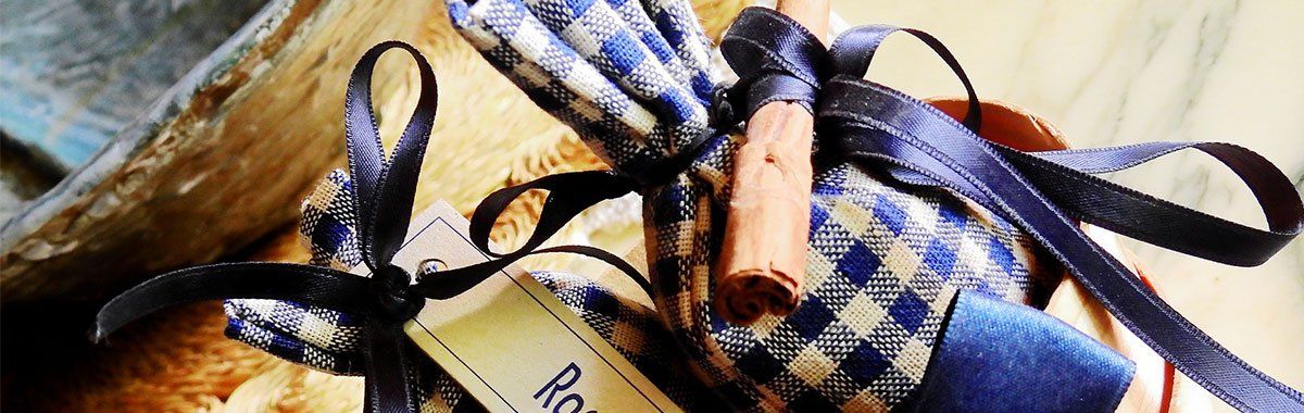 Herbs in cotton bag