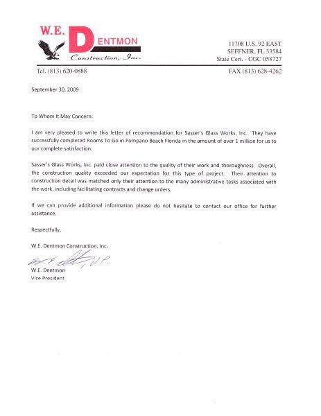 Customer Testimonials — W.E. Dentmon in Palm Beach, FL