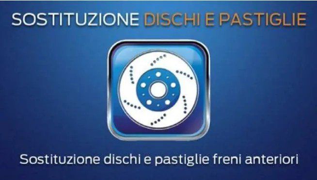 Locandina sostituzione dischi e pastiglie
