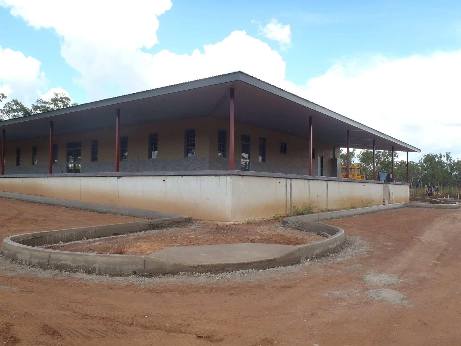 Berry Springs Tavern Carpark Under Construction — Lavercombe Quarries In Virginia, NT