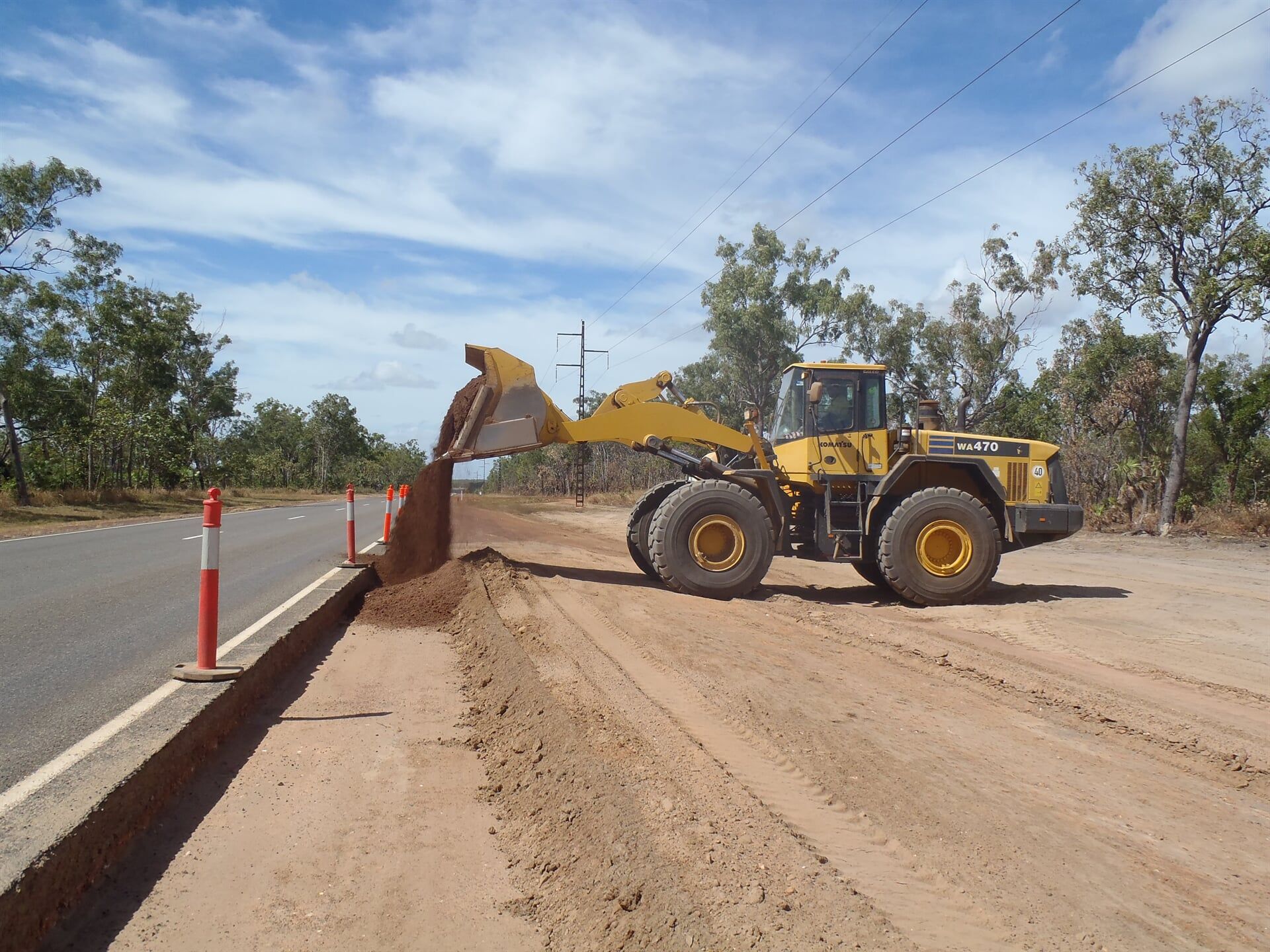 Excavator — Lavercombe Quarries In Virginia, NT