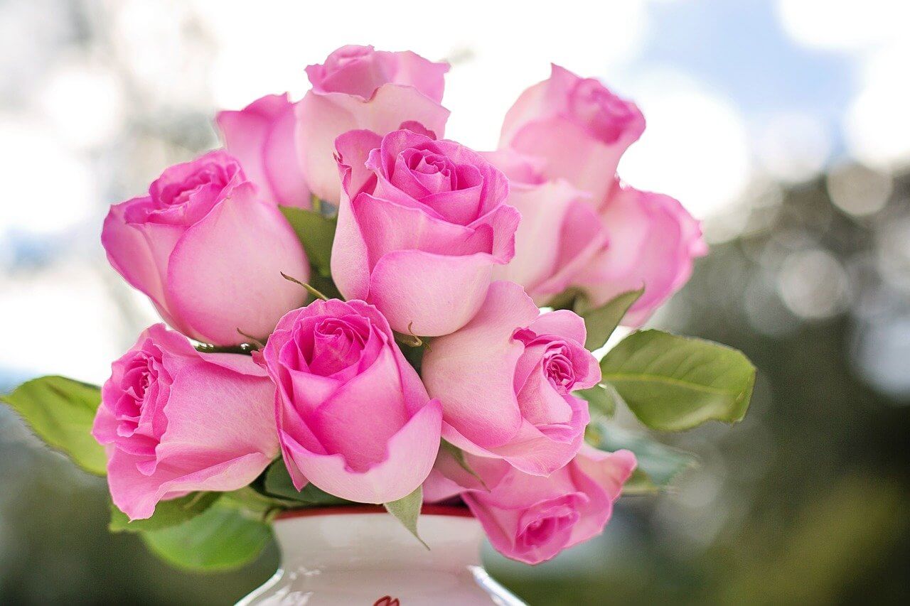 Delivering a Eulogy Pink Flowers