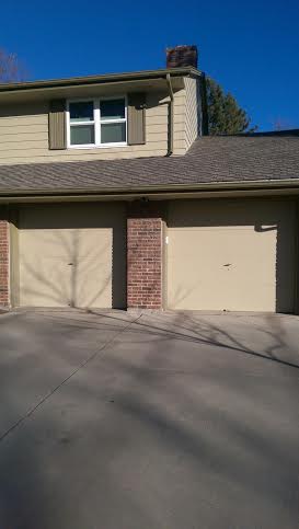 Custom Garage Door hood before