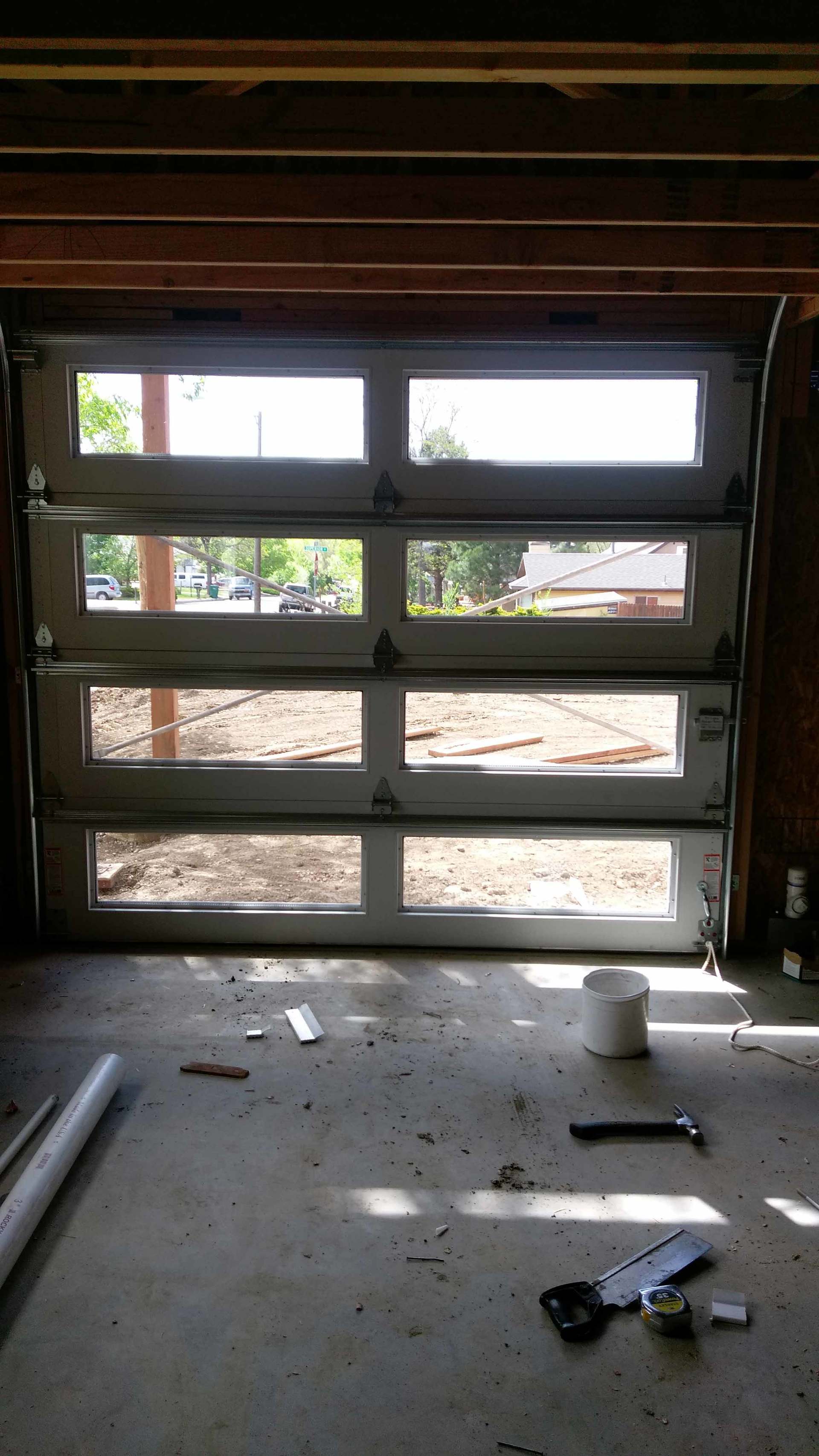 garage door inside