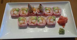 Pink Panther Roll — Chesapeake, VA — Kyoto Japanese Steak House Pink Panther Roll — Chesapeake, VA — Kyoto Japanese Steak House