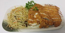 Pork Katsu With Noodles — Chesapeake, VA — Kyoto Japanese Steak House Pork Katsu With Noodles — Chesapeake, VA — Kyoto Japanese Steak House
