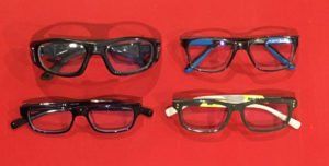 This was Diegan's eyewear collection, something he was hesitant to give up