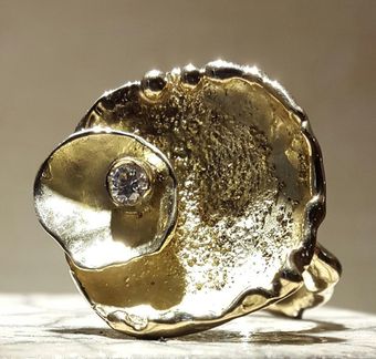 anello fuso oro giallo