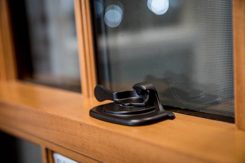 Windows — A Black Window Lock in Farmingdale, NY