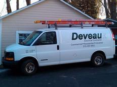 White Electric Contractor Van