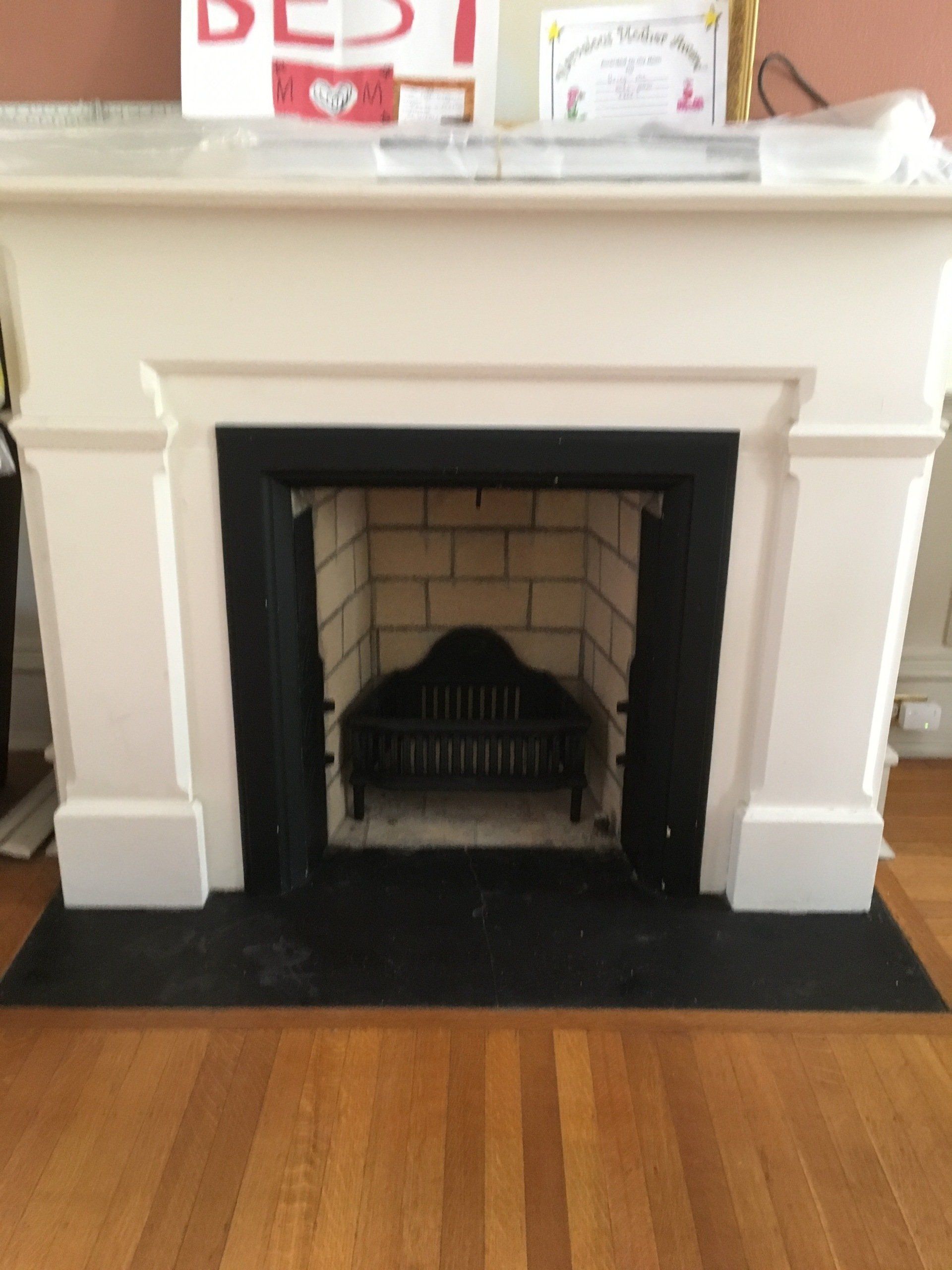 Indoor fireplace makeover Kenwood Cincinnati OH
