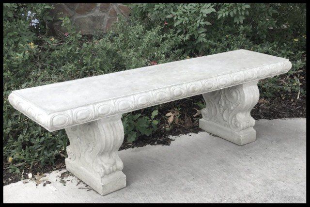 concrete bench