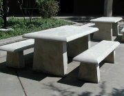 concrete bench