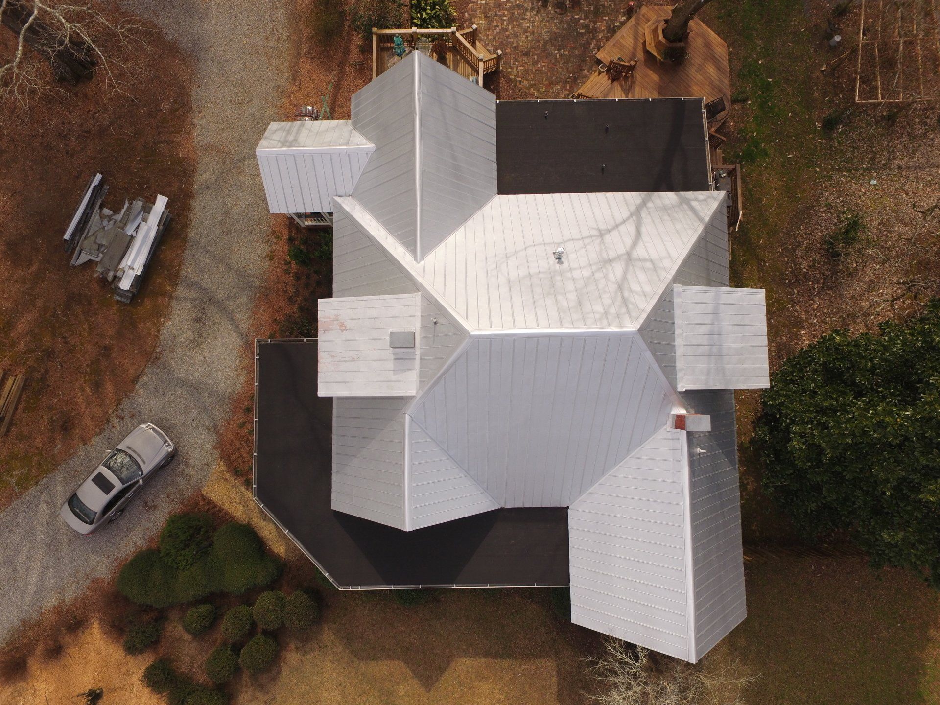 Residential home after roof installation by Athens Roofing