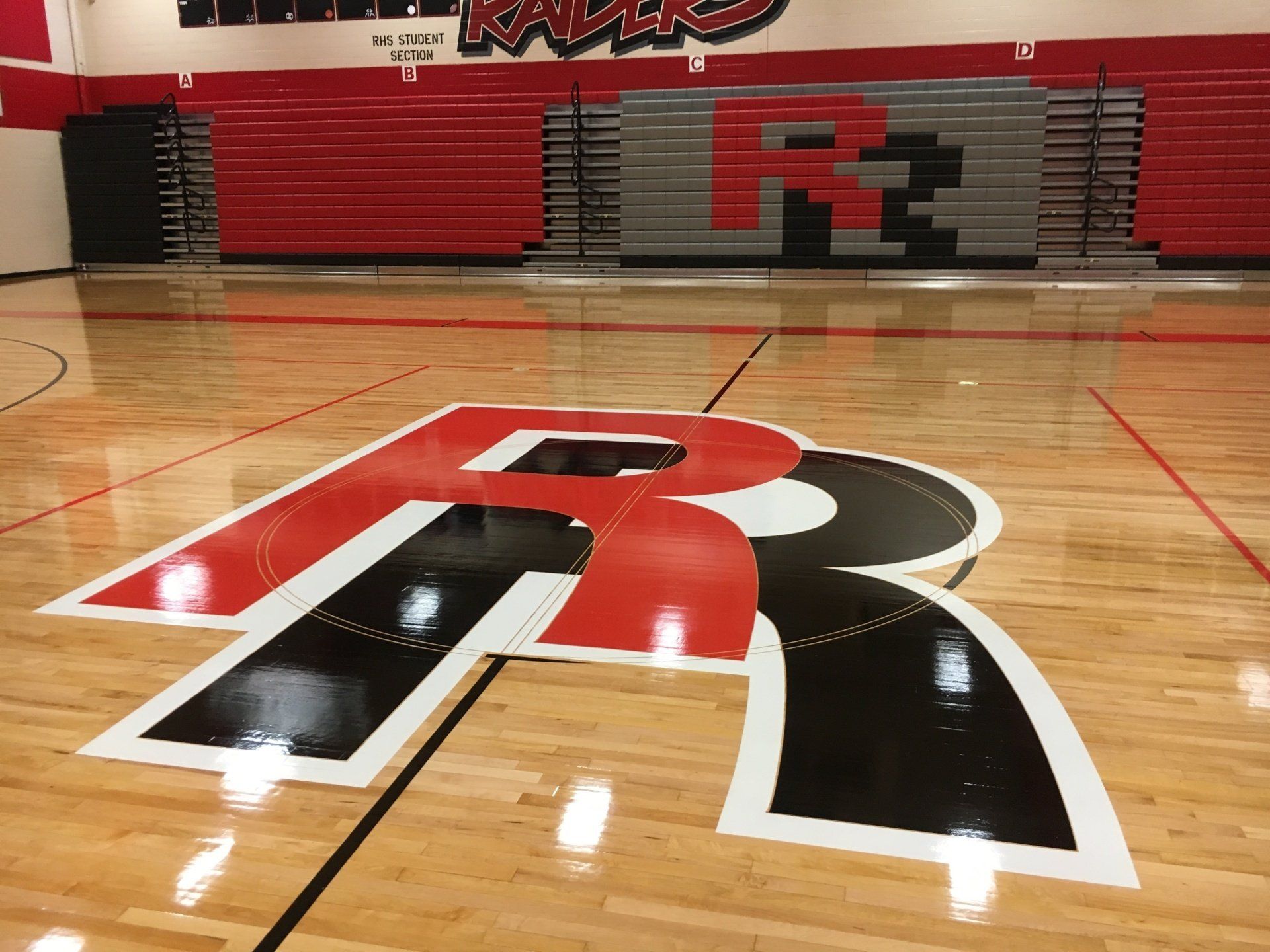 Court with Rangeview High School Logo on the Floor — Denver, CO — All City Floor Co