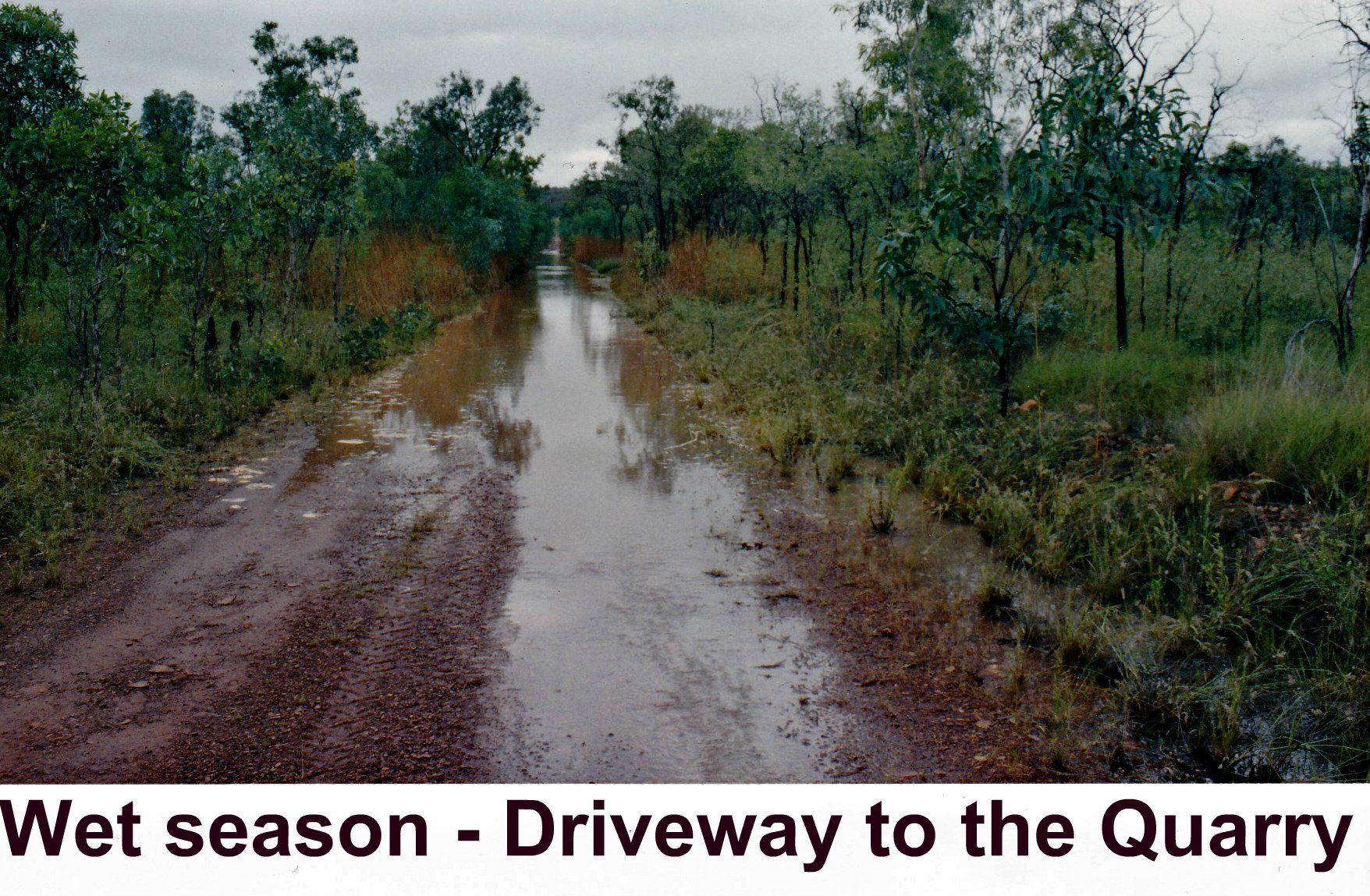 wet driveway