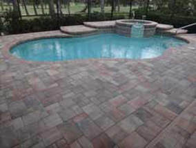 Pool with Stairs and Small Pool — Sarasota, FL — Custom Pavers of Southwest Florida