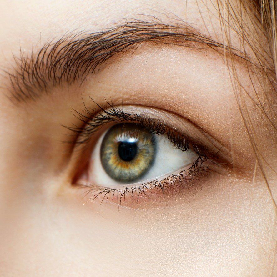 Brow and lash treatment 'before' shot