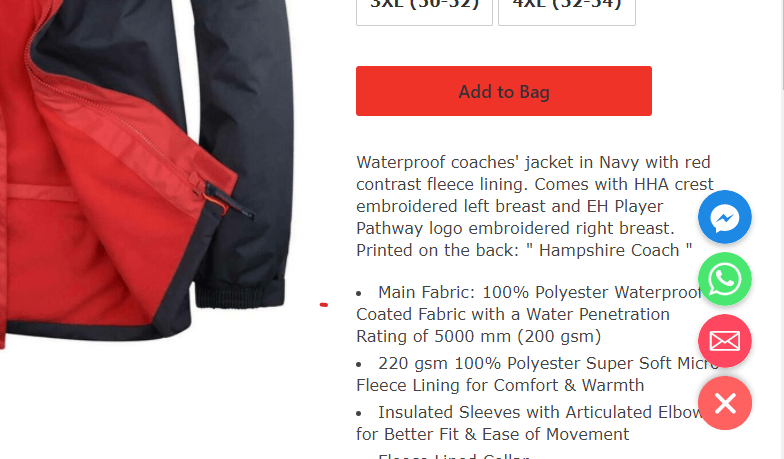 Screenshot of the Chaty Store App on an Island Web Design e-commerce website