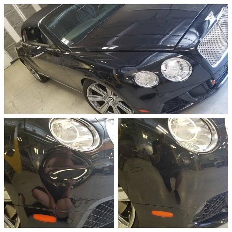Paintless dent removal in Central Texas before and after