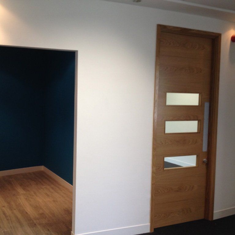 wooden door and floor