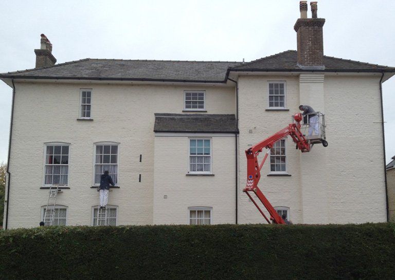 painting and decorating using access equipment