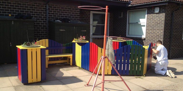 wooden fencing