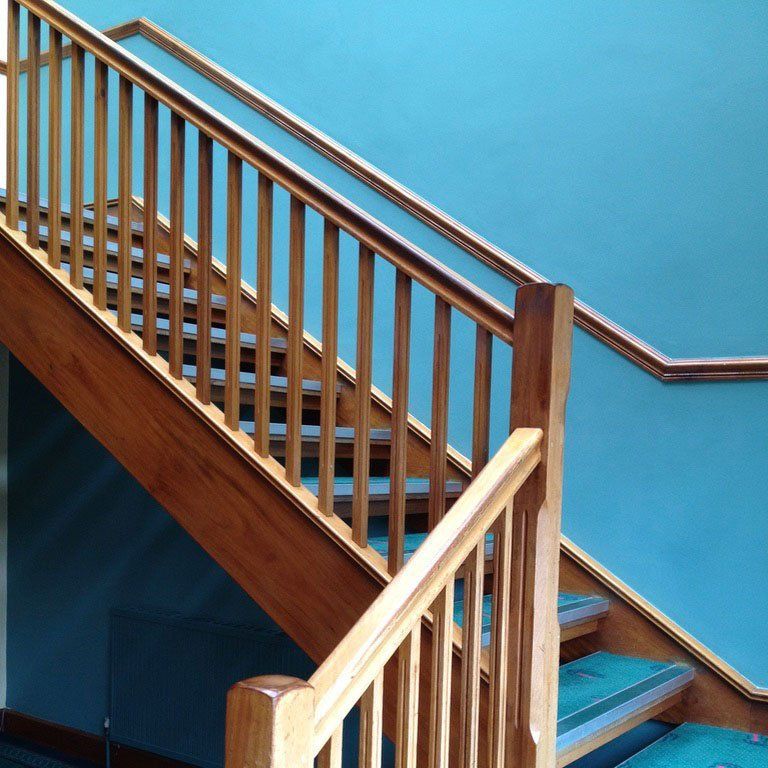 wooden staircase