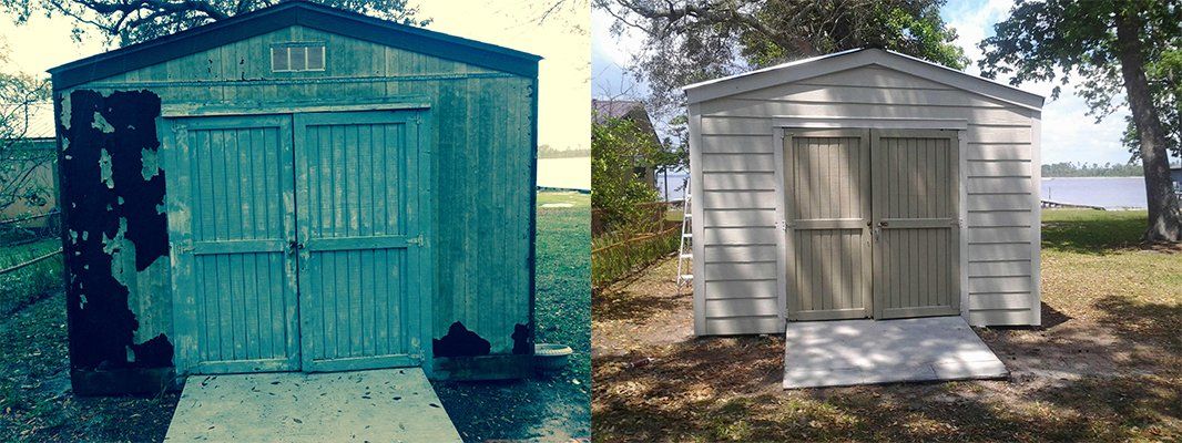before and after painting wood walls - Home Improvement in Eastern Shore, AL